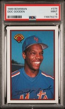 1989 BOWMAN #376 DOC GOODEN PSA 9