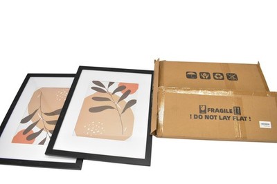 CCDCC 16'' x 20'' Poster Frame Set of 2 Black Frame with Tempered Glass for 11x14