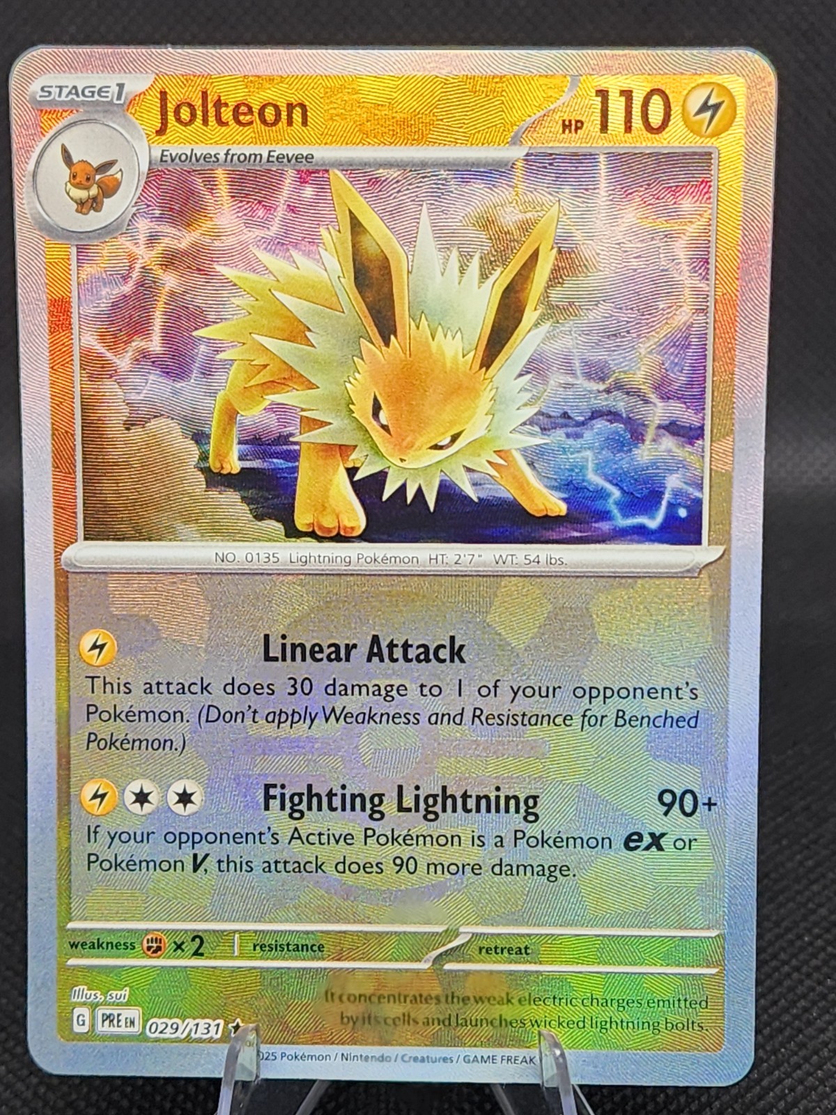 Pokemon TCG Prismatic Evolutions Jolteon 29/131 Poke Ball Reverse Holo NM 2025