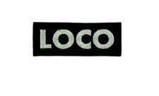 patch ecusson brode thermocollant ou a coudre  loco biker motard