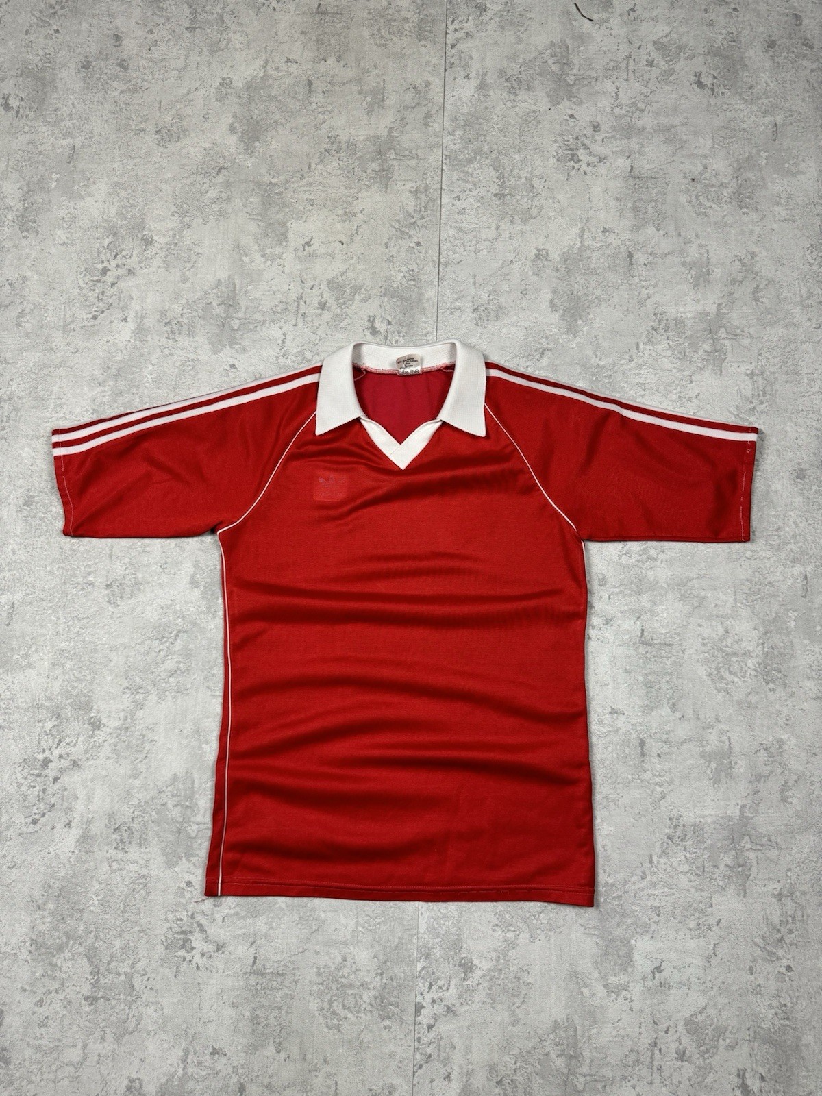 Vintage 70s 80s Adidas Made in W. Germany Football Shirt Jersey Red White M 5/6