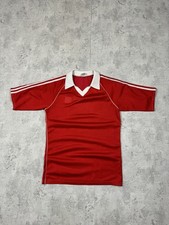Vintage 70s 80s Adidas Made in W. Germany Football Shirt Jersey Red White M 5/6