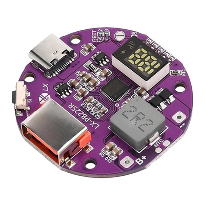 Power Bank DIY Module 22.5W Charging Circuit Board with Digital Voltage Display