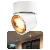 Ayona Deckenlampe Schwenkbar IP54 Weiß Gold Mit 2W Led GU10 Warmweiß Aufbauspot