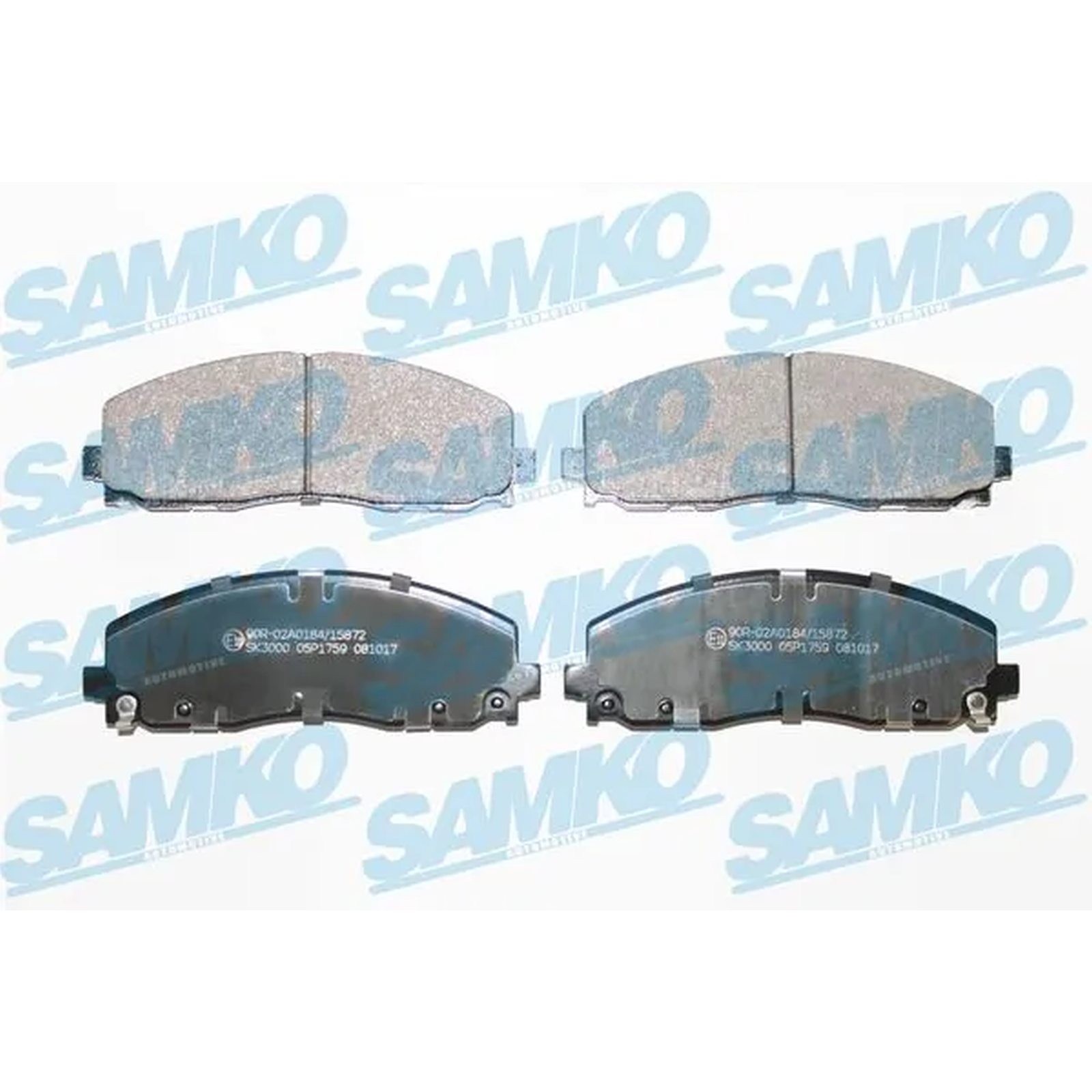 1x ORIGINAL® SAMKO Bremsbelagsatz, Scheibenbremse Vorne für Fiat FREEMONT