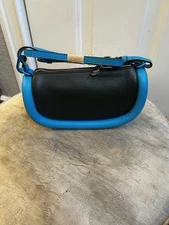 New J.W. Anderson BUMPER 12 leather turqoiuse/black shoulder bag