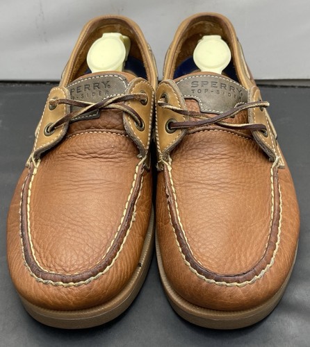 Sperry Top-Sider Mako braun hellbraun Boot Halbschuhe Deck Schuhe Herren Größe 9 schneller Versand - Bild 11 von 12