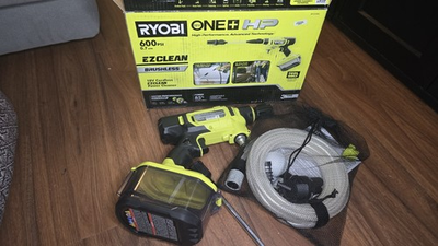 #ad RYOBI ONE HP 18V Brushless EZClean 600 PSI Cordless Power Cleaner RY121850 $75.00
