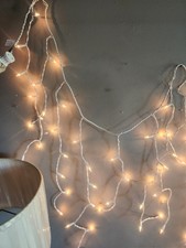 White Curtain Party Lights 9 ft Indoor/Outdoor Christmas, Weddings, Parties