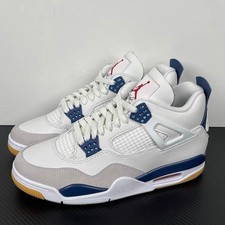 Jordan 4 Retro "Navy Blue" Men's Mid Top Basketball Shoes US Size 7-12 No Box