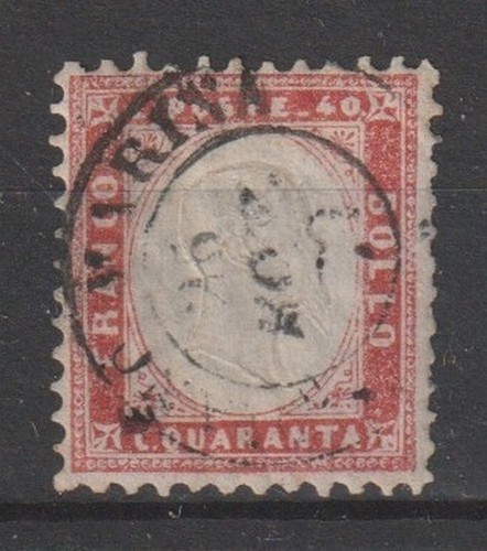1862 Royaume Italie Effigie Vitt. Emanuele II° 40 C. Kamin D'Occasion MF129396 - Photo 1 sur 2