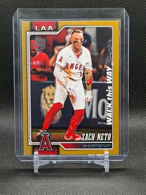 2026 Topps Celebration -- Zach Neto Walk This Way Gold /50 #230 -- LA Angels