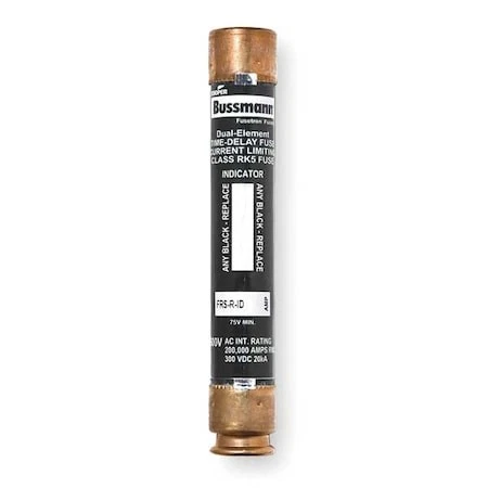 Eaton Bussmann Frs-R-15Id Ul Class Fuse, Rk5 Class, Time-Delay, 15A, 600V Ac,
