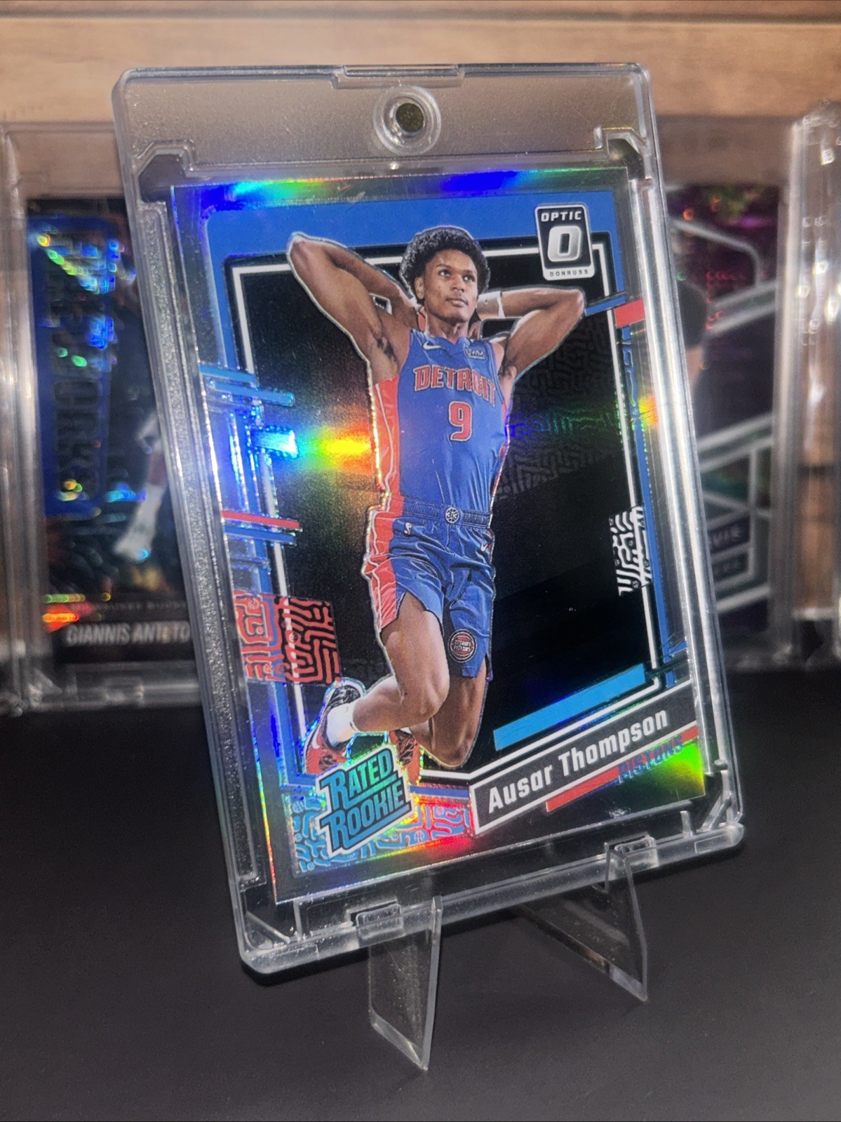 Ausar Thompson 2023-24 Donruss Optic Holo Prizm #235 Pistons Rated Rookie