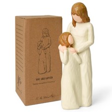 Mom Daughter Figurines Sculpted Hand Painted Mother Bride Gift Meaningful
