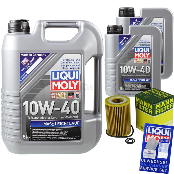 Mann Inspektionspaket 7L Liqui Moly 10W-40 FüR Honda CR-V III 2.2I-Ctdi-image