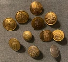 WWI WW1 MILITARY IMPERIAL GERMAN ARMY NAVY HEER JACKET COAT UNIFORM BUTTONS