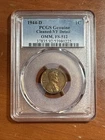 1944 D LINCOLN CENT PCGS VF DETAILS OMM VARIETY FS-512