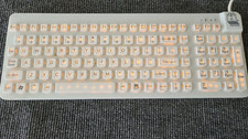 Man & Machine Really Cool Backlit Medical Keyboard White IP68 NOS Open Box Teste