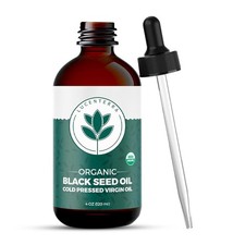 Organic Black Seed Oil 4oz   Cold Pressed, Thymoquinone, USDA Certified, Turki