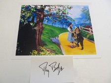 RAY BOLGER PHOTO COA 3x5 SIGNED INDEX CARD AUTOGRAPH - WIZARD OF OZ SCARECROW