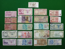Banconote Internazionali Varie - Lotto da 21 Banconote - Usato.