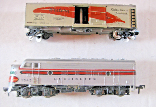 Fleischmann ZUG Diesel Lok 1344 F 7 1American Western Pacific Wagen | Zustand: Gebraucht