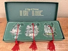 Marquis Waterford Crystal 12 Days of Christmas Ornament 1st in Series Set of 3🎄
