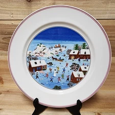 Villeroy & Boch NAIF CHRISTMAS 10 1/2" Porcelain Dinner Plate