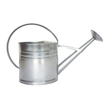 Esschert Design Zinc Metal Watering Can Garden Water Container Large 10L Silver