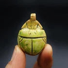 Rare Old Antique Stone Scarab Beetle Pendant Talisman Amulet, Ancient Egyptian