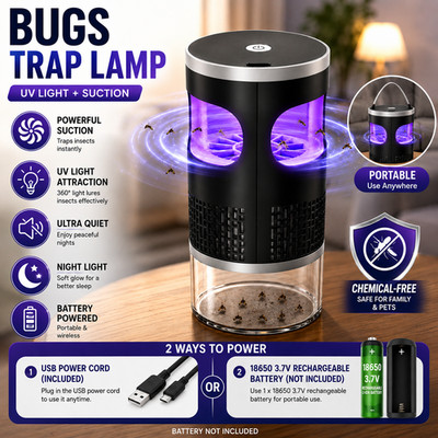 Mosquito Bug Insect Trap Lamp UV Light Pest Control Indoor Outdoor Quiet FAST