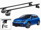 Barres de toit Porte-Bagages Pour VW Polo 6 (AE1) 5 Portes 2021- MENABO Noir