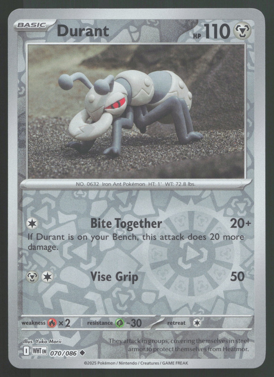 DURANT 070/086 UNCOMMON WHITE FLARE POKEMON