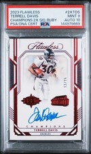 2023  FLAWLESS CHAMPIONS  SIGNATURES TERRELL DAVIS RUBY 13/15