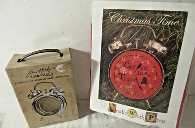 Needlework Press CHRISTMAS TIME Ctd Cross Stitch Pattern w/ Jim Holtz CLOCK