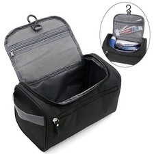 Mens Travel Wash Bag Hanging Toiletry Large Capacity Shaving Gym Makeup Bag