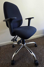 Ergonomic Office Chair Adjustable Arms Lumbar Support Home Desk Work Chair