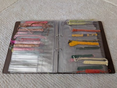 Kreuzstich Faden Organizer im A4 Ringbuch inklusive vieler Fäden