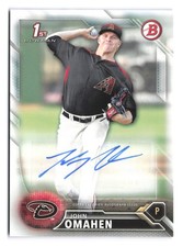 John Omahen 2016 1st Bowman Auto #PA-JO Arizona Diamondbacks