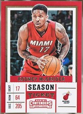2017 Panini Contenders Draft Picks #42 Rodney McGruder Basketball NM