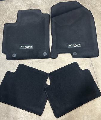 NEW OEM HYUNDAI KONA ''N Line'' 2018-2023 4PC BLACK  4 PC CARPET FLOOR MAT SET