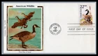US FDC # 2334 22c Wildlife, Canada Goose  Colorano   1987, 9p7500