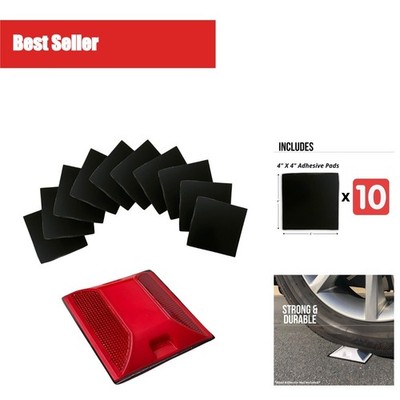 Merhoff & Larkin Adhesive Sticky Pads for Road Reflectors - 10 Pack