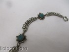 VINTAGE ZUNI INDIAN GREEN STONE SNAKE EYE COLLAR CHOKER NECKLACE STERLING — photo 5