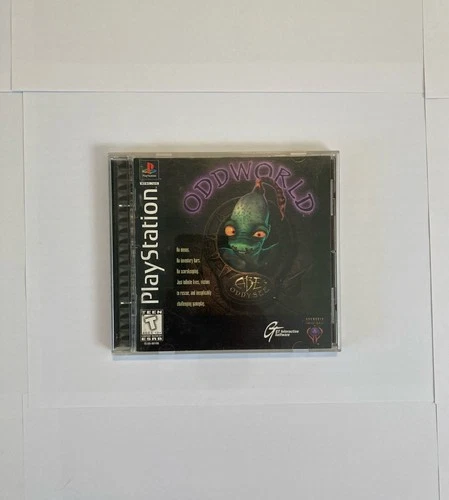 Oddworld Abe's Oddysee (Sony PlayStation 1, 1997) PS1 Black Label CIB Excellent