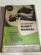 C. & E. Marshall Company Watchmakers Handy Manual circa 1949  174 pages