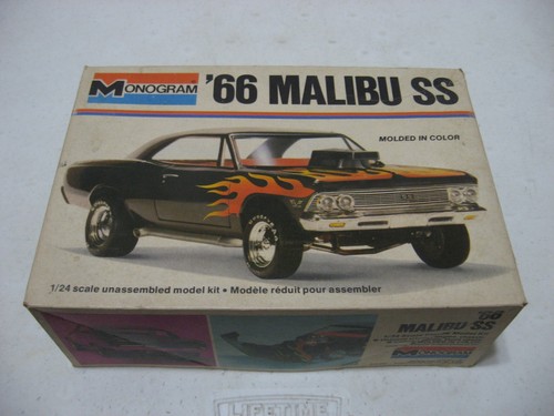 Empty Box Only - Monogram 1966 Chevy Malibu SS Model Kit #2219