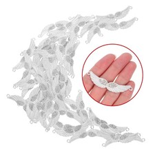 50 Pcs Angel Wings for Crafts Cute Vintage Pendants Charm Bracelets