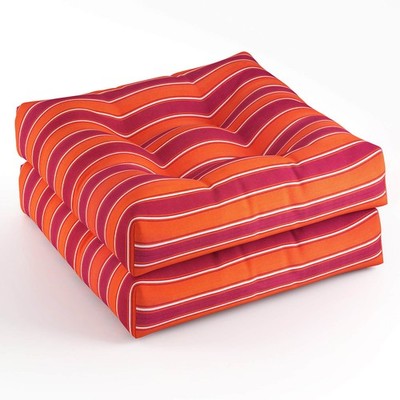 Costway 2PCS 21'' x 21'' Patio Chair Seat Cushion Pads Indoor/Outdoor